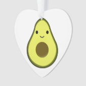 Cute Kawaii Avocado Ornament (voorkant)
