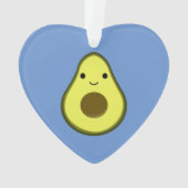 Cute Kawaii Avocado Ornament (achterkant)