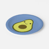 Cute Kawaii Avocado Papieren Bordje (Gekanteld)