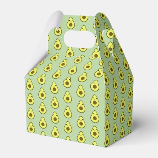 Cute Kawaii Avocado Pattern Bedankdoosjes (Voorkant Zijde)