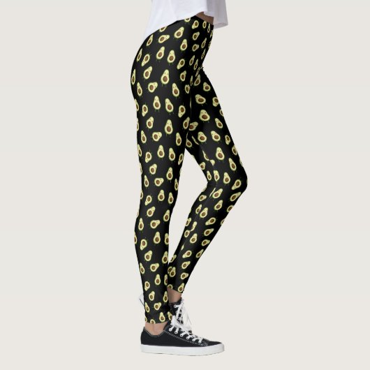 Cute Kawaii Avocado Pattern Leggings (Rechts)