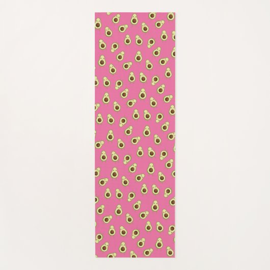 Cute Kawaii Avocado Pattern Yogamat (Voorkant)