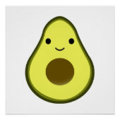 Cute Kawaii Avocado Perfect Poster (Voorkant)