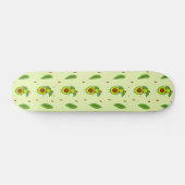 Cute kawaii avocado persoonlijk skateboard (Horizontaal)