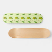 Cute kawaii avocado persoonlijk skateboard (Horizontaal)