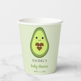 Cute Kawaii Avocado Pregnant Baby shower Fiesta Papieren Bekers