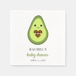 Cute Kawaii Avocado Pregnant Baby shower Fiesta Servet