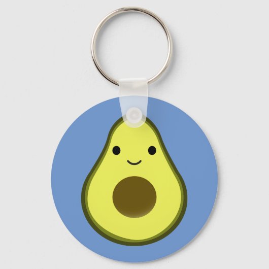 Cute Kawaii Avocado Sleutelhanger (Voorkant)