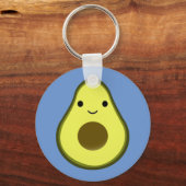 Cute Kawaii Avocado Sleutelhanger (Voorkant)