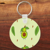 Cute kawaii avocado sleutelhanger (Voorkant)