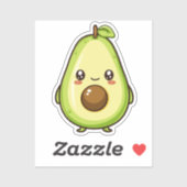Cute Kawaii Avocado Sticker (Vel)