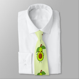 Cute kawaii avocado stropdas