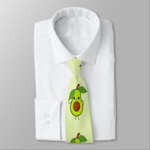 Cute kawaii avocado stropdas