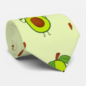 Cute kawaii avocado stropdas (Opgerold)