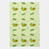 Cute kawaii avocado theedoek (Verticaal)
