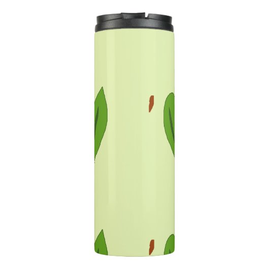 Cute kawaii avocado thermosbeker (Achterkant)