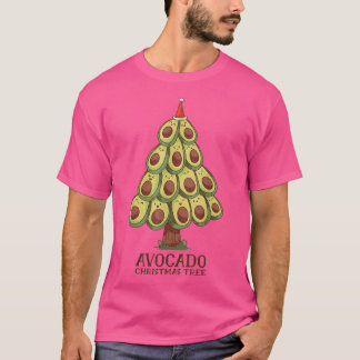 Cute Kawaii Avocado Tree kerstboom Avocado T-shirt