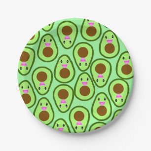 Cute Kawaii Avocado Vegan Papieren Bordje