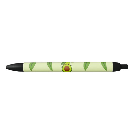 Cute kawaii avocado zwarte inkt pen (Voorkant)