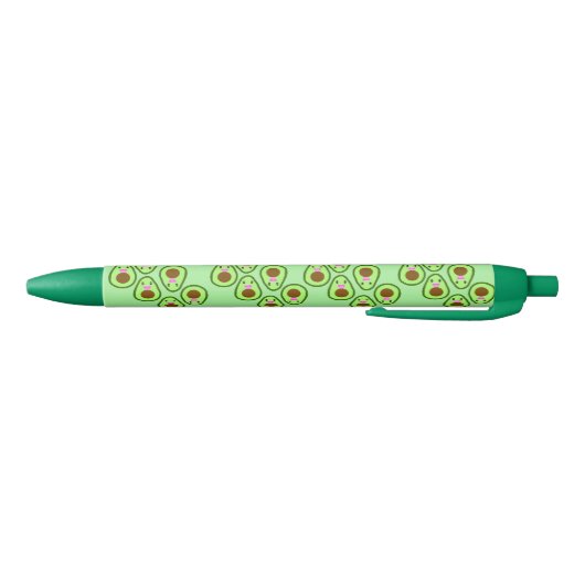Cute kawaii avocado zwarte inkt pen (Bodem)