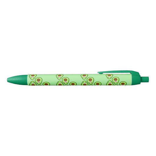 Cute kawaii avocado zwarte inkt pen (Bovenkant)