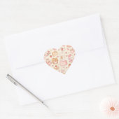 Cute Kawaii Axolotl Pattern | Pastel Ocean Hart Sticker (Envelop)