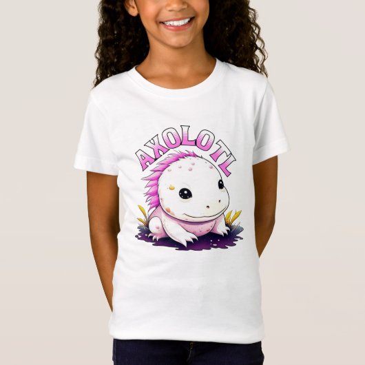 Cute Kawaii Axolotl T-shirt (Voorkant)
