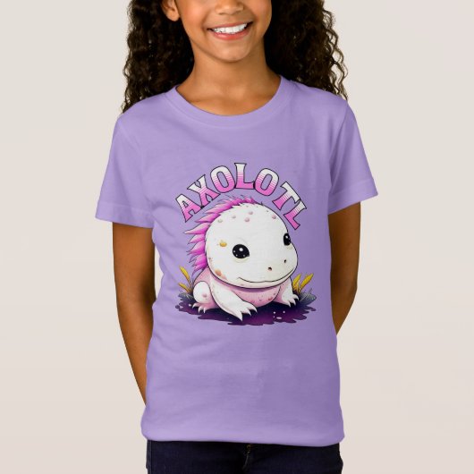 Cute Kawaii Axolotl T-shirt (Voorkant)