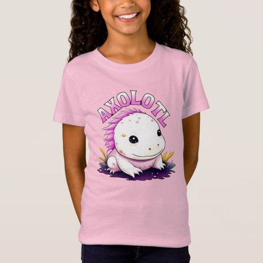 Cute Kawaii Axolotl T-shirt (Voorkant)