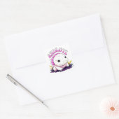 Cute Kawaii Axolotl Vierkante Sticker (Envelop)