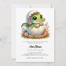 Cute Kawaii Baby Alligator Uitbroeden Baby Shower