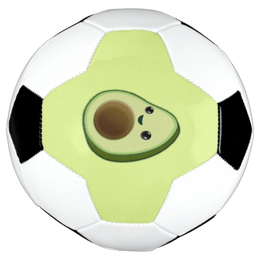 Cute Kawaii Baby Avocado Drawing Voetbal (Gedraaid)
