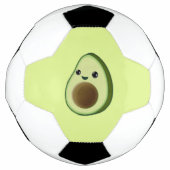 Cute Kawaii Baby Avocado Drawing Voetbal (Voorkant)