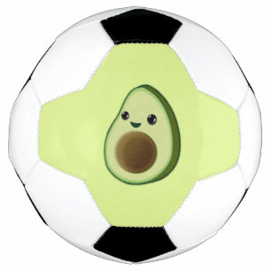 Cute Kawaii Baby Avocado Drawing Voetbal
