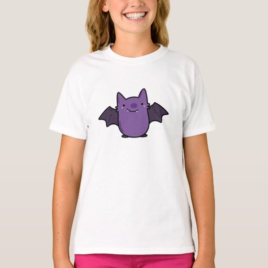 Cute Kawaii Baby Bat T-shirt (Voorkant)