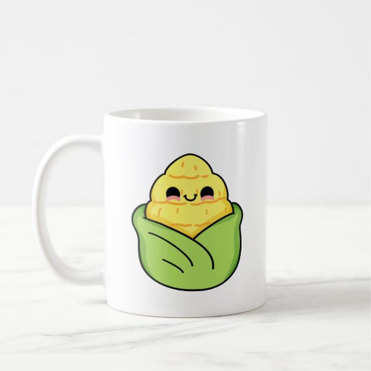 Cute Kawaii Baby Corn Koffiemok (Links)