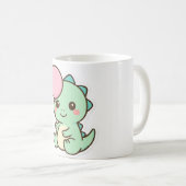 Cute Kawaii Baby Dinosaur with Balloon Mug Koffiemok (Voorkant rechts)