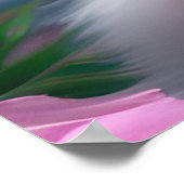 Cute Kawaii baby gestreept roze en blauwe kattenki Poster (Hoek)