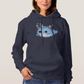 Cute kawaii baby narwhal hoodie (Voorkant)