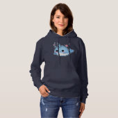 Cute kawaii baby narwhal hoodie (Voorkant volledig)