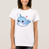 Cute kawaii baby narwhal t-shirt (Voorkant)