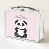 Cute Kawaii Baby Panda Beer Whimsical Monogram (Voorkant)