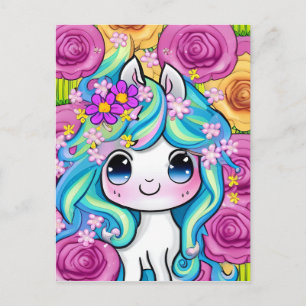 Cute Kawaii Baby Pony Briefkaart
