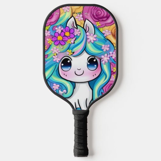 Cute Kawaii Baby Pony Pickleball Paddle (Voorkant)