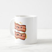 Cute Kawaii Bacon Strips Koffiemok (Voorkant links)