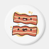 Cute Kawaii Bacon Strips Magneet (Voorkant)