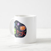 Cute Kawaii Bacteria Koffiemok (Voorkant links)