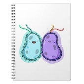 Cute Kawaii Bacteria Notitieboek (Voorkant)