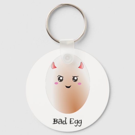 Cute kawaii bad egg sleutelhanger (Voorkant)