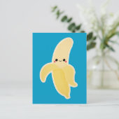 Cute Kawaii Banana Briefkaart (Staand voorkant)